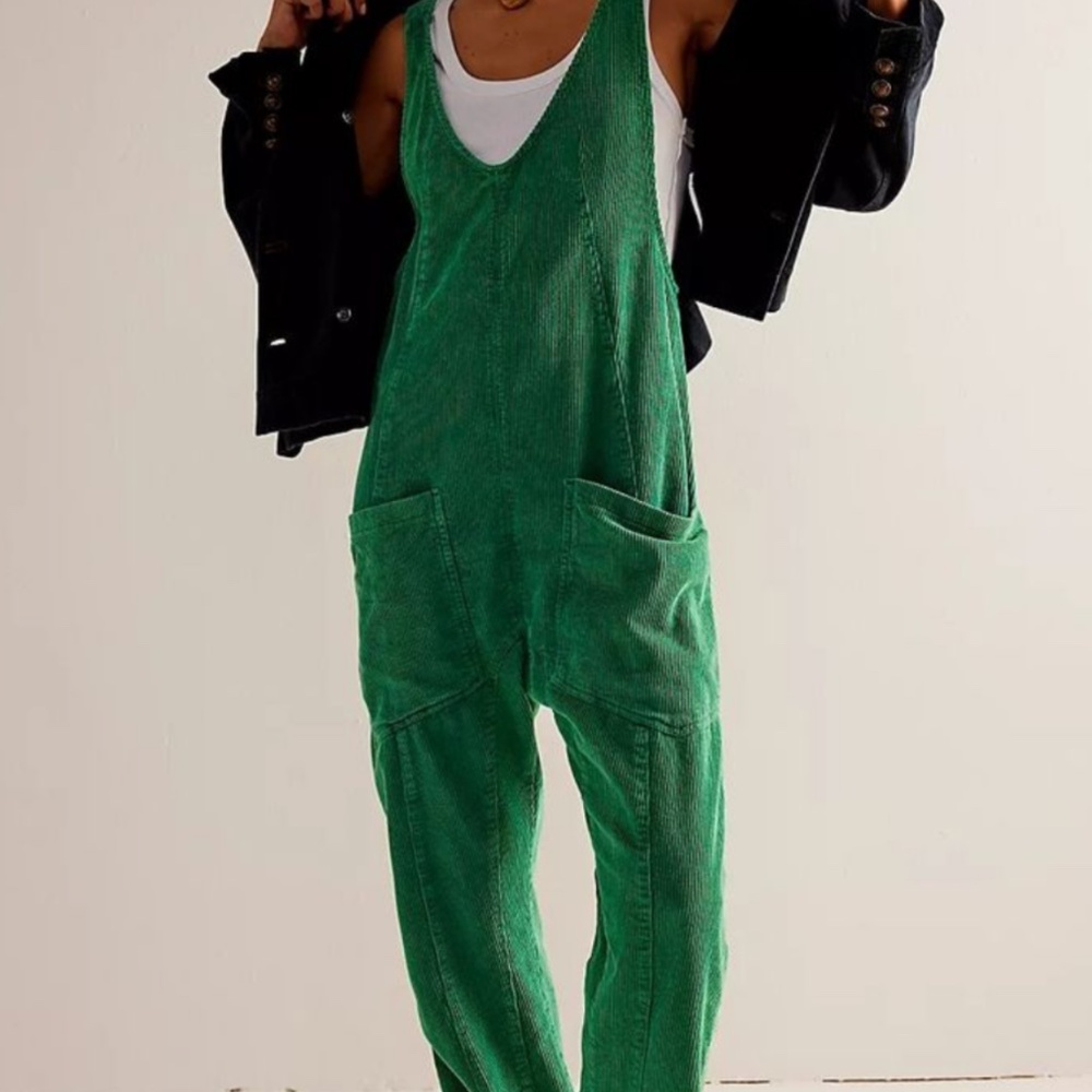 Free People High Roller Corduroy Jumpsuit